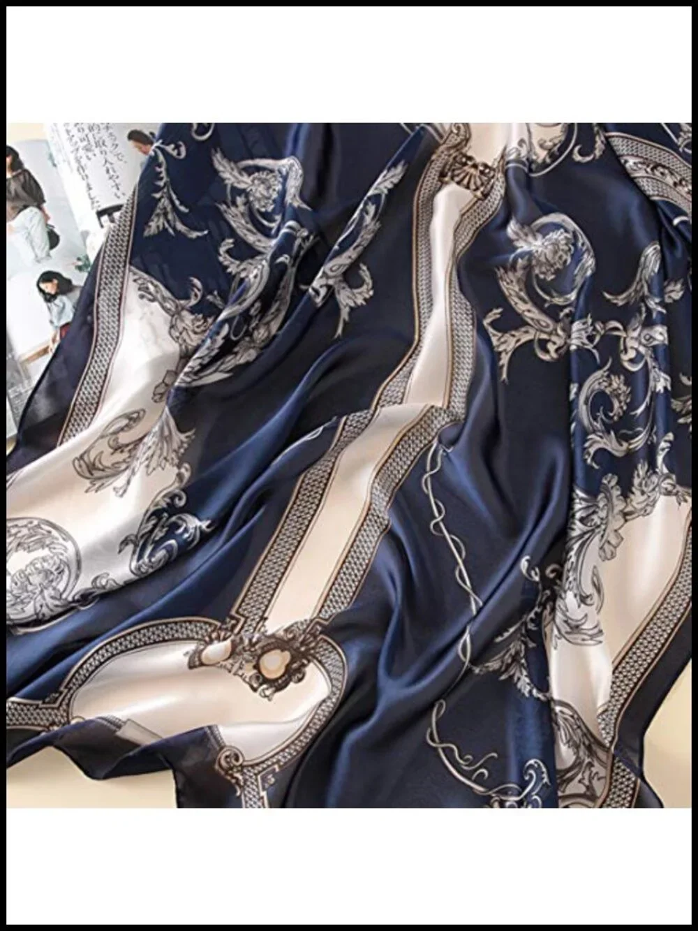 Mulberry Silk Fashion Scarf Long Lightweight Shawl Wrap 70x35 inch